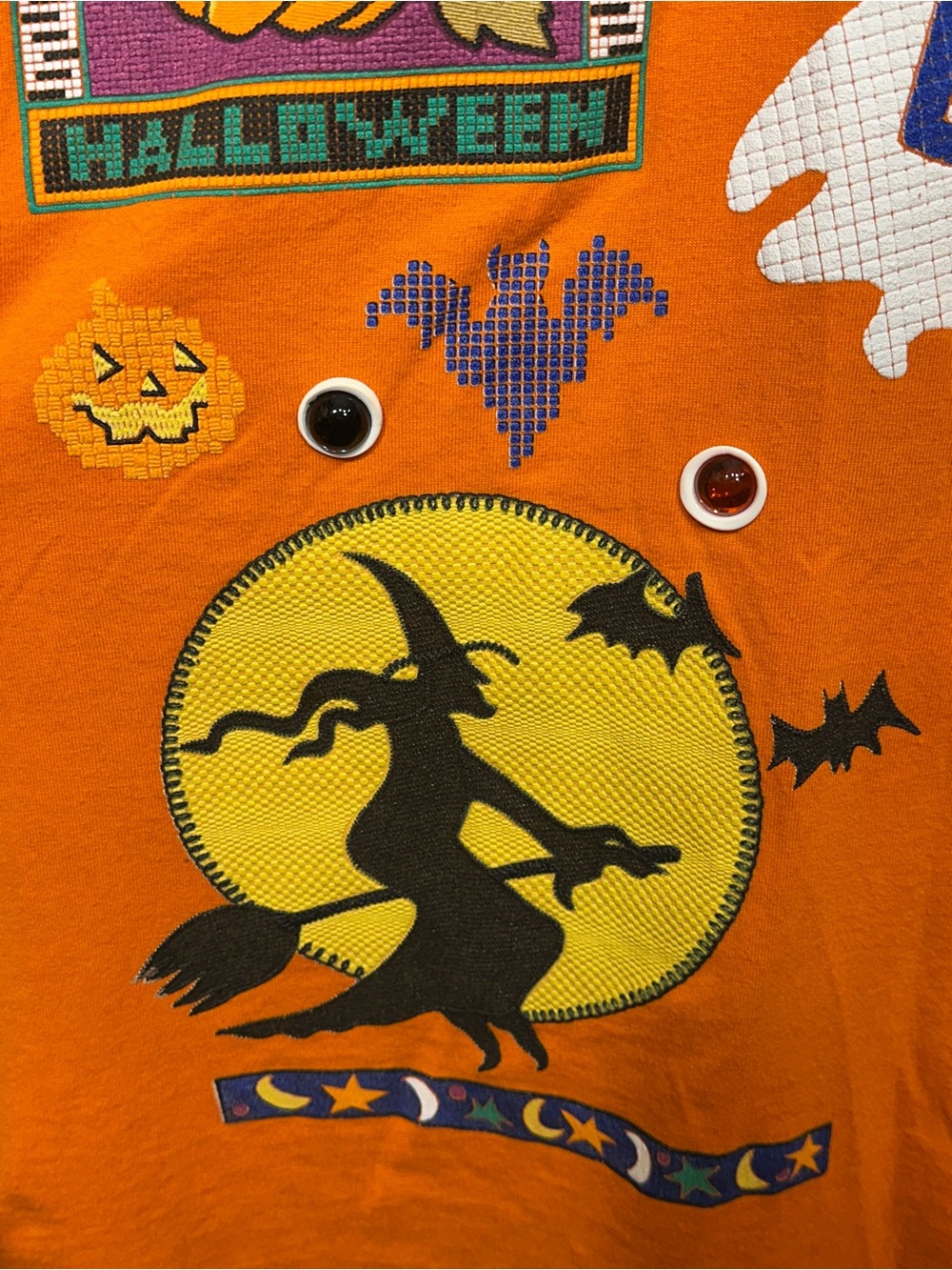 Vintage 90s Halloween Single Stitch T-Shirt One Size Made in USA - Picture 8 of 10
